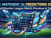 EPL Matchday 34 Predictions 2026: Full Premier League Match Previews & Tips EPL Matchday 34 predictions