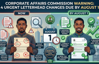 Corporate Affairs Commission Warning: 4 Urgent Letterhead Changes Due by August 1 Corporate Affairs Commission